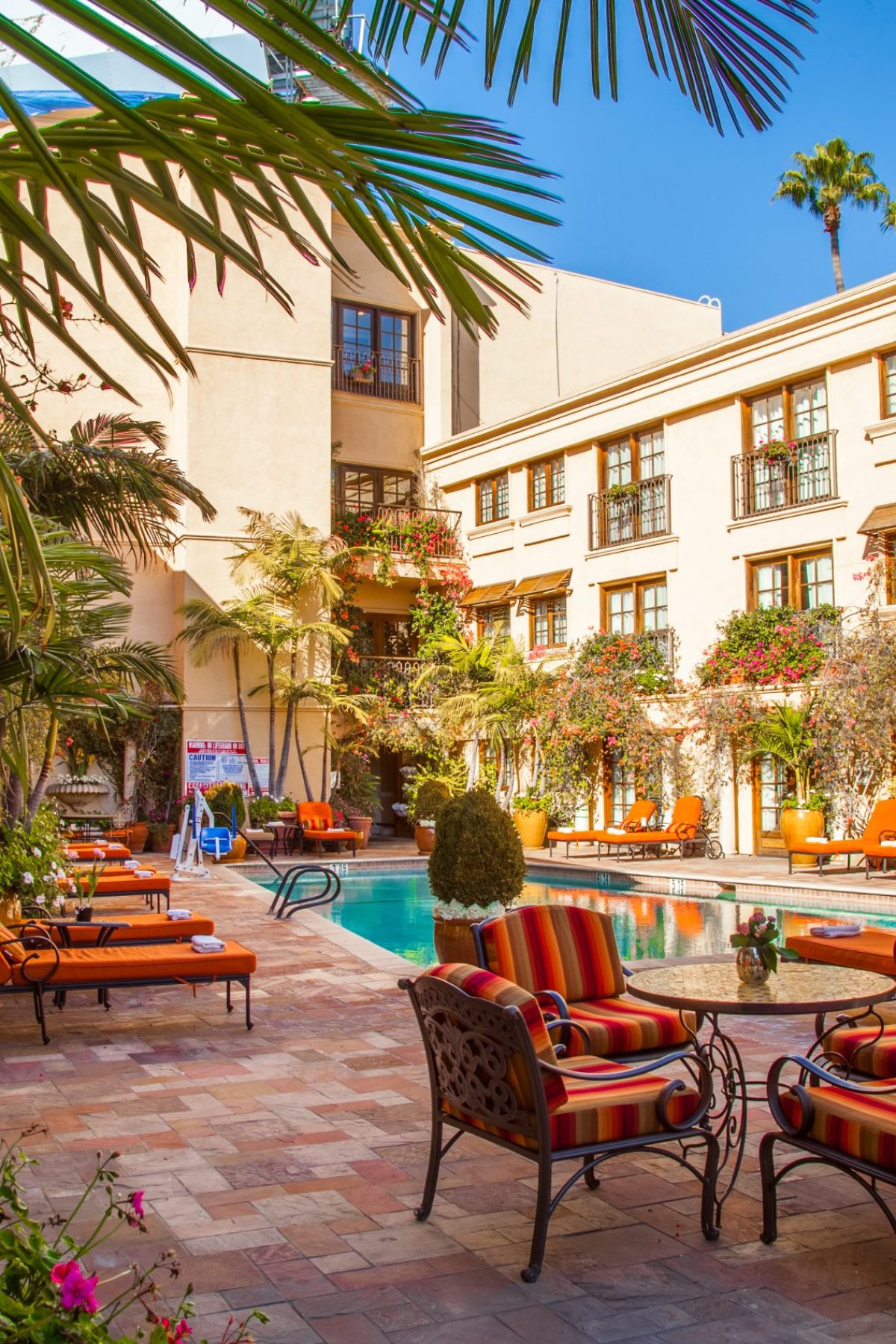 Pool & Courtyard Facing North